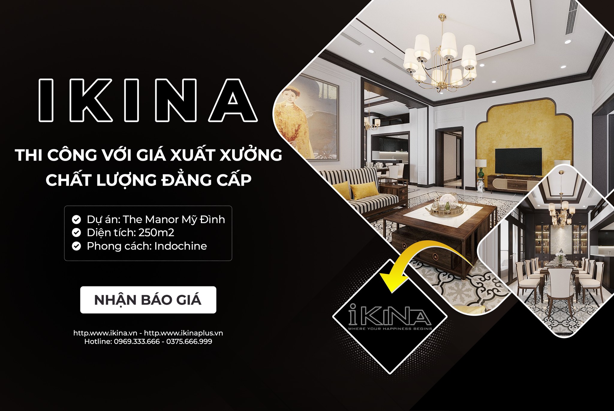 Ikina có những công trình nội thất chất lượng, đẳng cấp