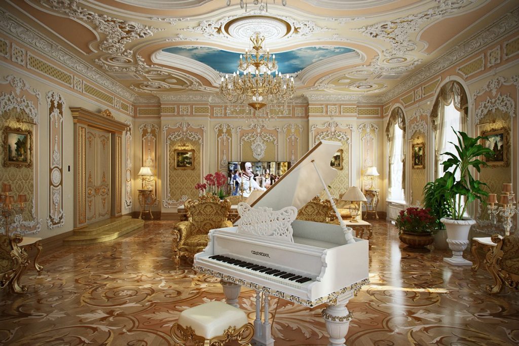 Chiếc đàn piano được bố trí khéo léo, tăng tính nghệ thuật cho không gian 